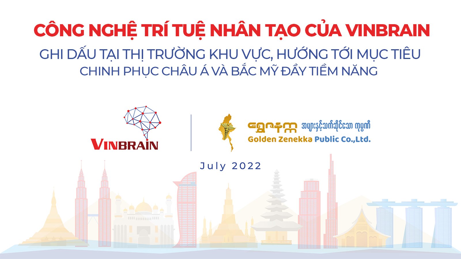 VinBrain hợp tác cùng Golden Zanekka, triển khai công nghệ AI tại Myanmar